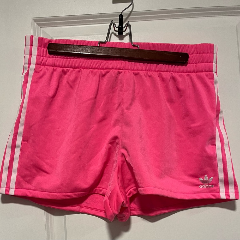 Hot Pink Adidas exercise Shorts! Size Large. New with tags!